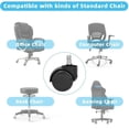 thumbnail image 6 of Universal Chair Wheel Caster Universal Mute 2Inch Swivel Castor Furniture Replacement Wheels Roller Rubber Office Chair Wheels ,Easy to Install, 6 of 6