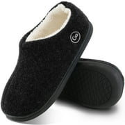 Ecetana Womens Comfortable Slippers Plush Fleece Lined Memory Foam Closed Back House Shoes