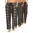 thumbnail image 3 of DARESAY Men’s 3-Pack Microfleece Pajama Pants with Pockets & Drawstring – Soft Lounge & Sleep Pants, Up to 3XL, 3 of 9