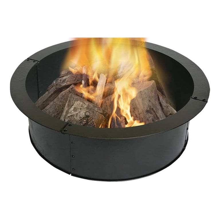 Decorative Fire Ring With Cutouts Landmann 28-Inch Big Sky Steel Fire ...