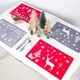 thumbnail image 5 of 12 Uds mantel de Navidad, tapetes de Navidad, tapetes decorativos, tapete de mesa de comedor, mantel de Noel rojo, mantel de PVC Rectangular Ormromra ZYY-1356, 5 of 5