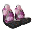 thumbnail image 2 of Pofeuu Purple And Pink Tulip Bouquet Print Automotive Car Seat Covers Flat Cloth Full Set Seat Covers,Car Seat Covers front seats for Cars Trucks and SUVs-1, 2 of 9