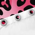 thumbnail image 4 of Erosebridal Pink Animal Print Curtains and Drapes (38x45) Women, Leopard Cheetah 30%-50% Black Out Curtains, 4 of 6