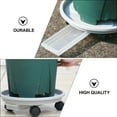 thumbnail image 6 of IDEANATEGRATE Planter Base With Wheels Flower Pot Tray Round PP 1Pack, 6 of 8