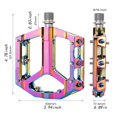 thumbnail image 5 of Almencla 2 Pcs Pédales de Vélo Robustes Pédales Plates pour Réparer Vélos Pliants BMX Coloré, 5 of 5