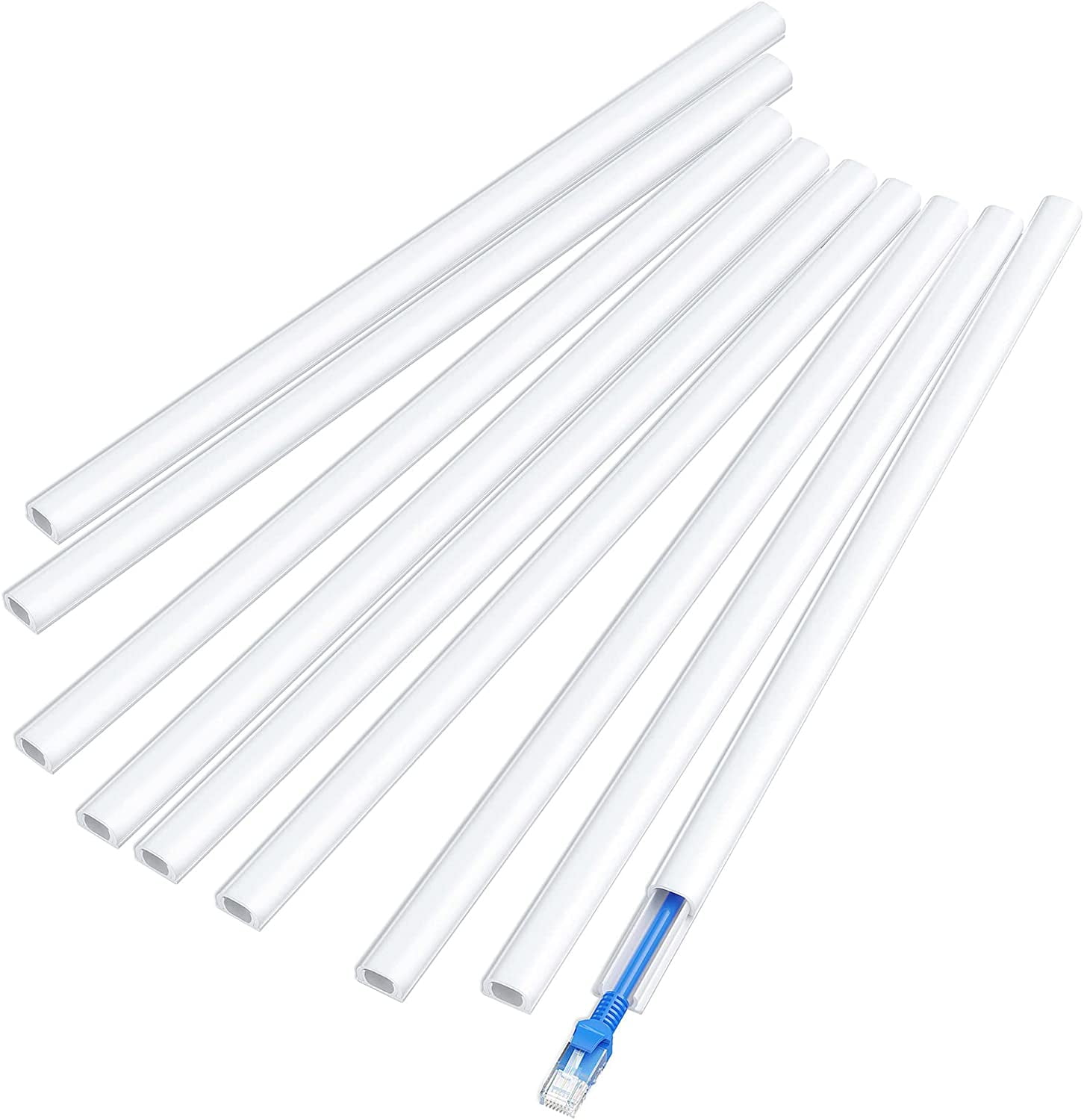 Cord Cover Wall, 142in OneCord Channel Cord Hider Hide A Cable, Mini