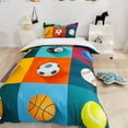 thumbnail image 3 of 3D Color Ball Sports Quilt Cover Set Bedding Set Duvet Cover Pillowcases 82, 3 of 10