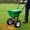Green, variant on Memoryfield 80LB Broadcast Spreader 12FT Wide, 13" All-Terrain Wheels, Walk Behind Lawn Spreader for Lawn Fertilizer/Seed/Salt, Red