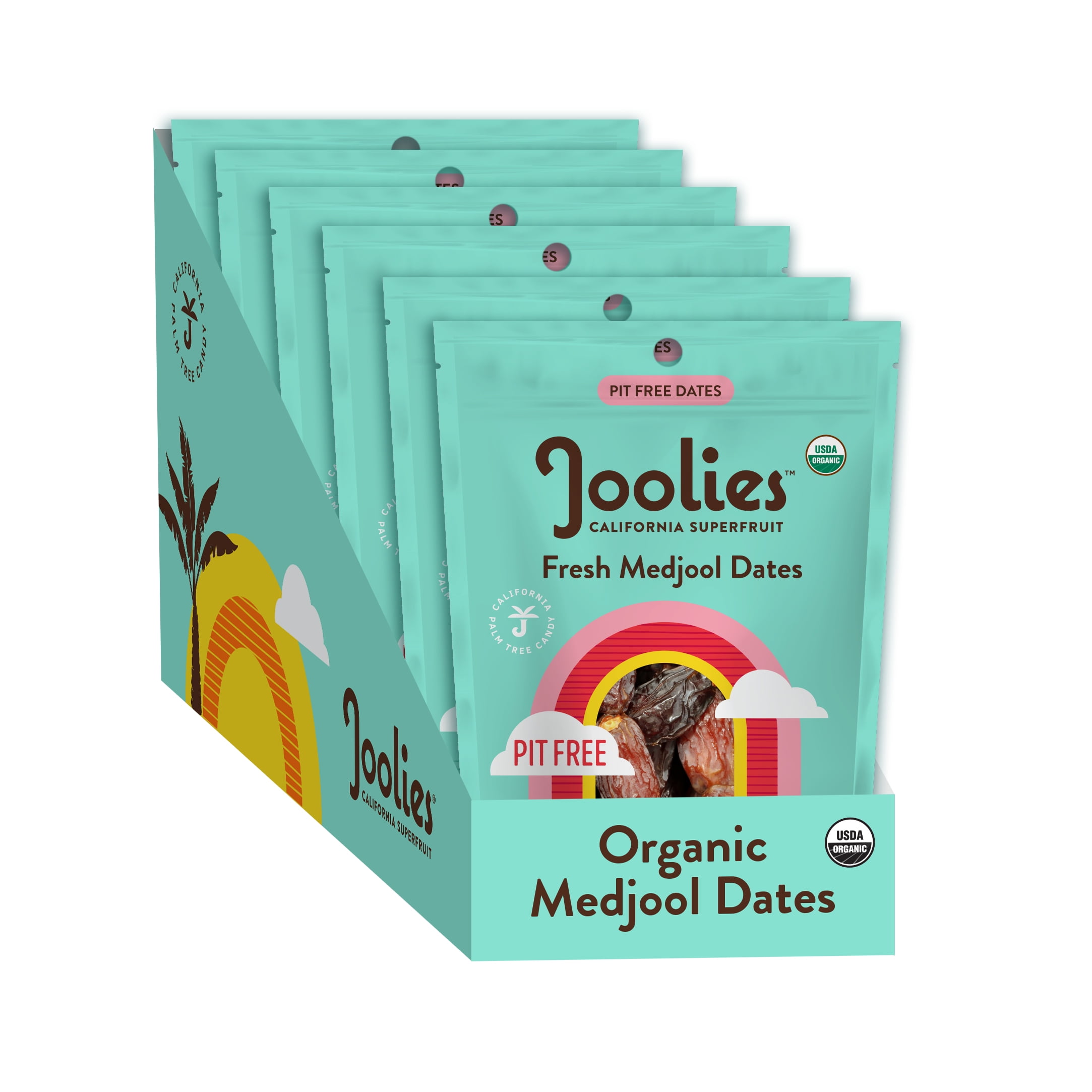 (3 pack) Joolies Organic Pit Free Medjool Dates, 9oz Pack - Fresh Dried Fruits