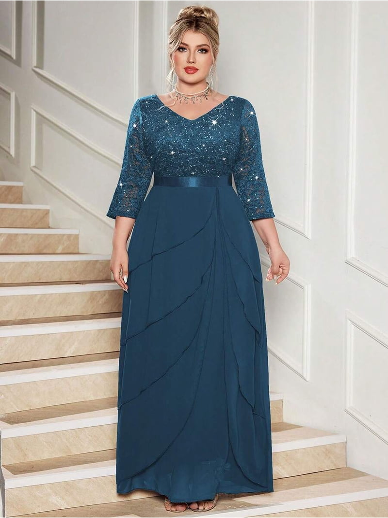 corset wedding guest dress Giselle Satin Maxi Blush | Dress | Corset Bodice style bodice with asymmetric Silver Glitter Formal Dress Kid Size:9-10 0 - 99$