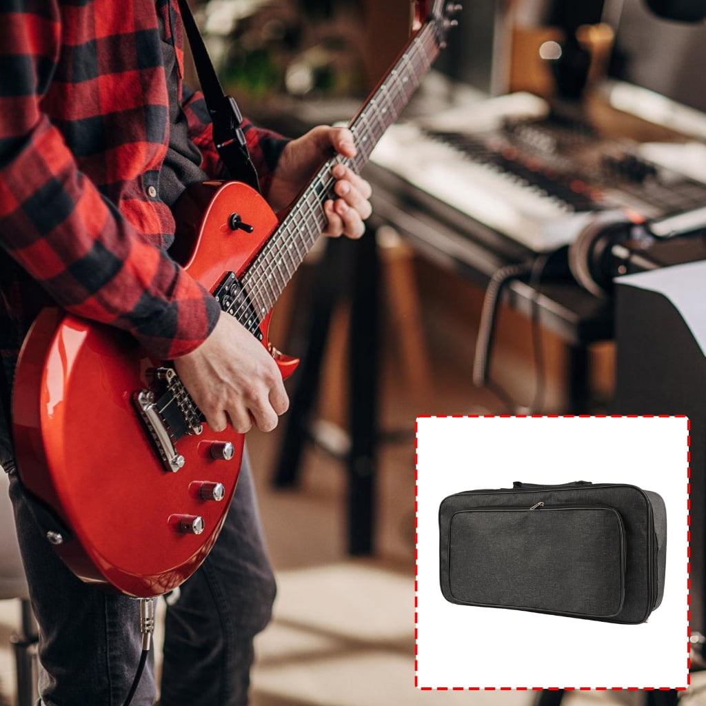 Zeiwohndc Effects Pedal Travel Bag Designed for Musicians with Reinforced Construction