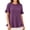 Purple, variant on Bixock Plus Size Maternity Tops Short Sleeve Crew Neck Loose Pregnant Top Casual Maternity Shirt Summer Maternity Clothes