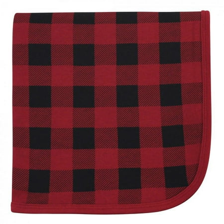 UPC: 0660168650266 | Touched by Nature Baby Organic Cotton Swaddle Receiving and Multi-purpose Blanket Buffalo Plaid One Size