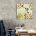thumbnail image 3 of Epic Graffiti 'Hummingbirds Song III' by Silvia Vassileva, Canvas Wall Art, 26"x26", 3 of 8