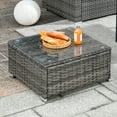 thumbnail image 7 of Ovios 8 Pieces Patio Glider Chair Set Outdoor Swivel Rocking Chairs with Side Table,Dark Gray, 7 of 7