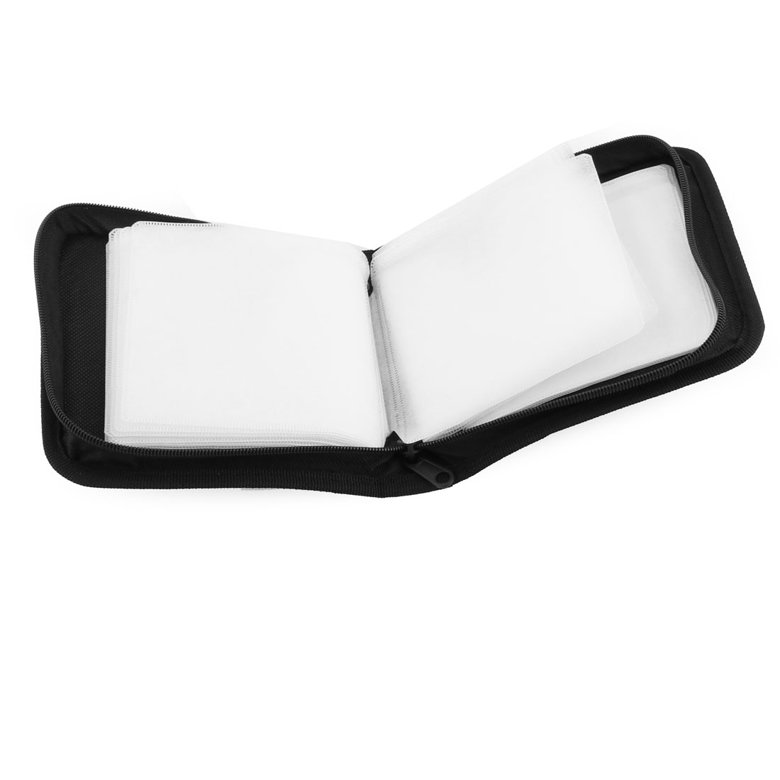 Zipper Closure Nylon 40 Capacity CD DVD Storage Carry Case Holder Bag