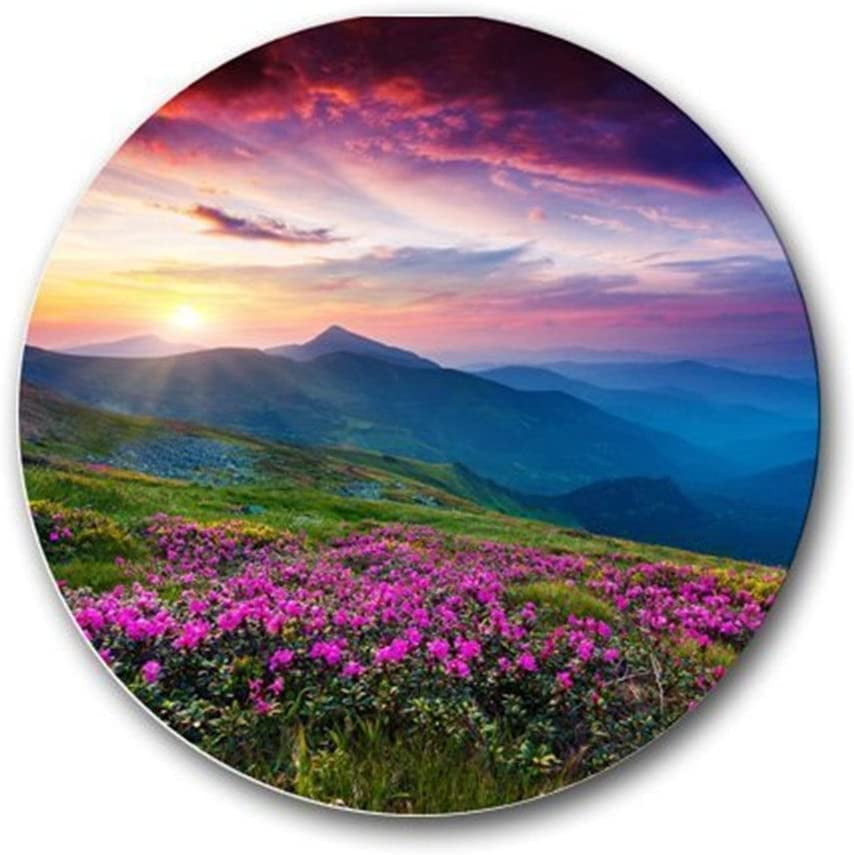 FineMousePad Nature Purple Flowers Meadow Mountain Scenic Personalized