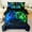 Green Blue, variant on ZRNBAST 7Pcs Gamer Bed in a Bag Twin Bedding Set for Teens Boys Girls 3D Green Blue Flames Game Controller Comforter for Kids Room Decor