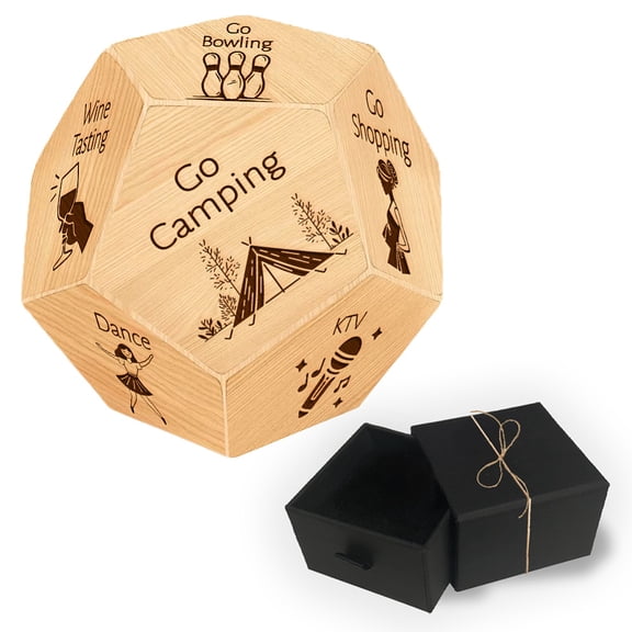 Date Night Dice Couples Gift Ideas Wooden Decision Dice Games Activity Type Decision Dices Funny Present