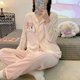 thumbnail image 1 of Pijamas Kawaii Sanrio Kuromi de dos piezas, ropa suave para el hogar, regalo de cumpleaños y Navidad para niña saliente, otoño coreano, novedad, 1 of 4