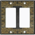 thumbnail image 6 of Metal Light Switch Plate Cover Black Yellow French Victorian Frame FRA004, 6 of 13