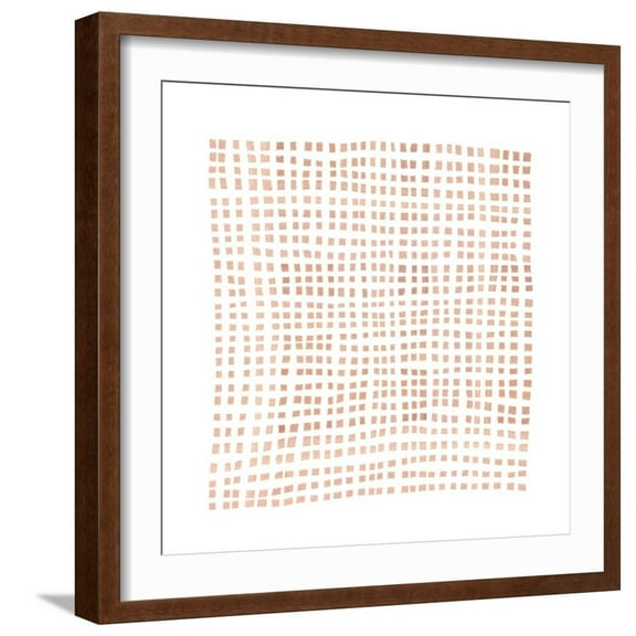 Art.com Woven I Art Print by Emma Scarvey, Brown Frame Wall Art, 21" x 21"