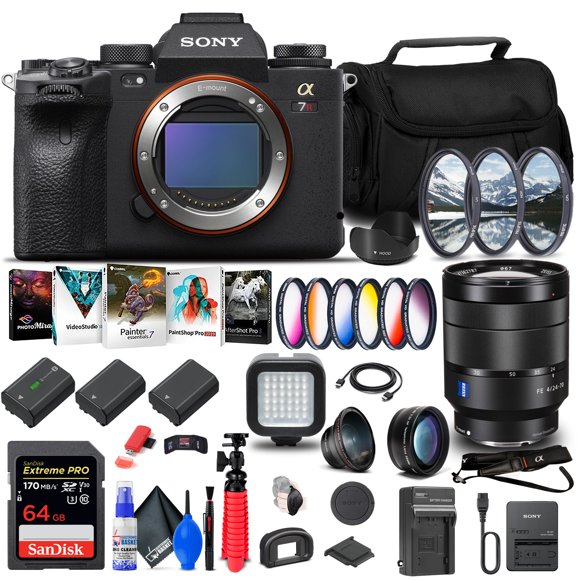 Sony Alpha a7R IIIA Digital Camera + Sony FE 24-70mm f/4 Lens - Advanced Bundle
