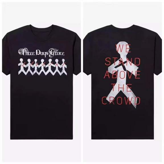 Three Days Grace One-X 2025 T-Shirt Unisex Short Sleeve Round Neck Tee Streetwear