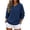 Blue, variant on Edvintorg Women's Classic Crew Neck Casual Fall Sweaters Long Sleeve Loose Pullover Knit Top Business Dressy Thick Knitted Sweater
