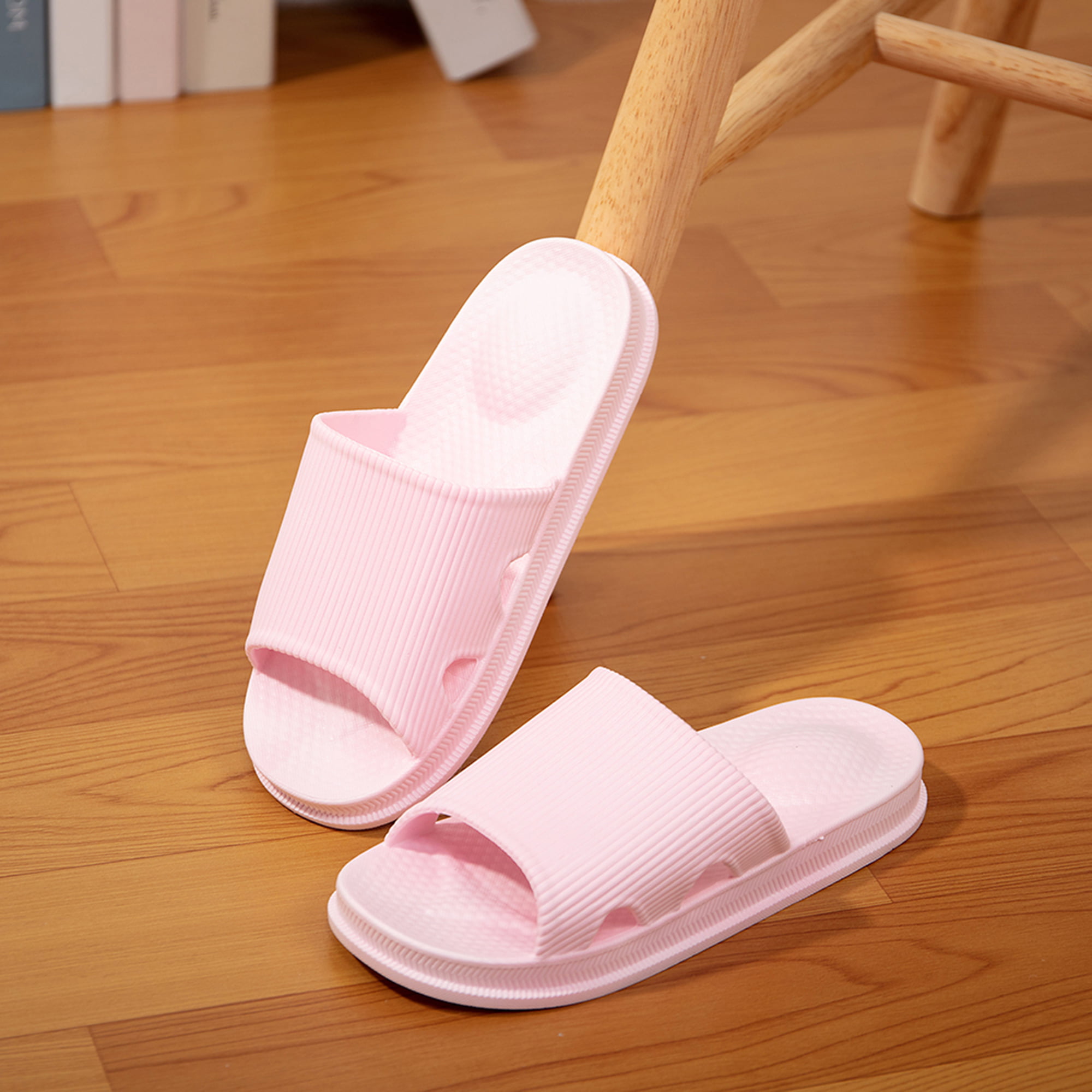 Crazy Lady Woman’s Man’s House Indoor & Outdoor Slippers Anti-Slip Massage Shower Spa Bath Pool Gym Slides Flip Flop Open Toe Comfortable Soft Sandals Casual Shoes Light Weight EVA Platform