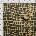 thumbnail image 2 of oneOone Viscose Jersey Pale Orange Fabric Crocodile Animal Skin Dress Material Fabric Print Fabric By The Yard 60 Inch Wide, 2 of 5