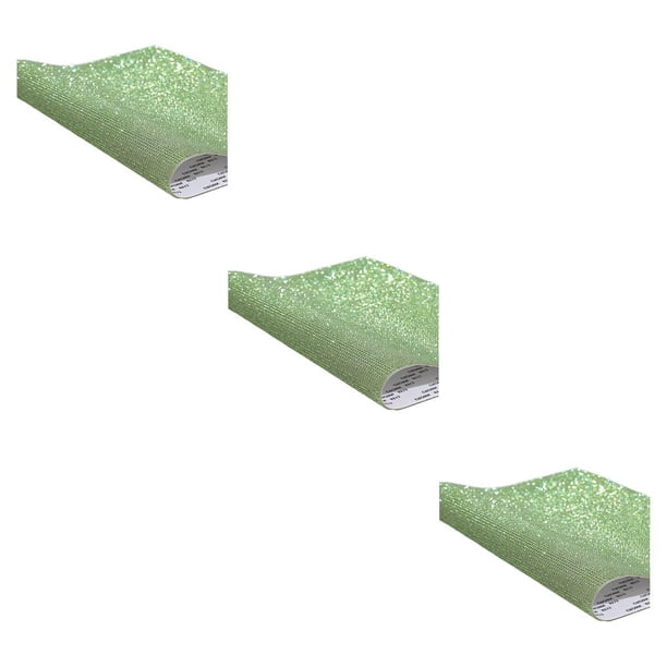 Scienceny Hojas de diamantes de imitación con pegatina de buena artesanía, kit de embalaje de regalo, decoraciones de coche para teléfono, verde claro Type1 NO1 Scienceny CBP224068