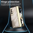thumbnail image 5 of Dteck for Samsung Galaxy Z Fold 5 Case Hinge Protection Luxury Plating Transparent All-Inclusive Case Bulit-in Screen Protector,Gold, 5 of 7