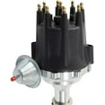 thumbnail image 3 of A-Team Performance Pro Series R2R Distributor, 8.0mm Under the Exhaust Spark Plug Wires, 50K Volts E-Coil For GMC Chevrolet SBC SB V8 262 327 350 400 with Fixed Collar Black Cap, 3 of 9