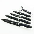 thumbnail image 1 of Ceramic Knife Set 6" 5" 4" 3" Sharp Chef Knives + One Peeler Non Rust White Blade with Sheaths Meat Fruits Vegetables Knife Non Rust Advantage Slicer, 1 of 5