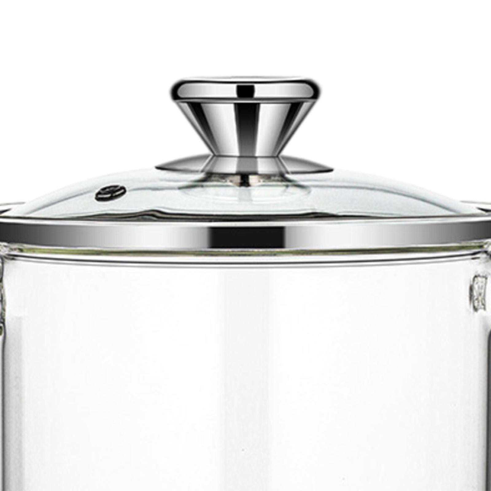 Cooking Pot, Glass Cooking Pot With Lid, Heat Resistant, Borosilicate Glass  Cookware, Stovetop Pot, Simmer Pot With Cover, Safe For Soup, Milk, Food,  Kitchenware, Kitchen Items - Temu