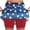 Style-01-Blue, variant on 4th of July Skorts for Women Patriotic Stars and Strip Tennis Skirts with Liner Shorts American Flag Graphic Workout Skort Blue M