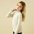 thumbnail image 5 of YESIMOLA Girls Solid Color Long Sleeve T-Shirt Kids Casual Round Neck Shirts Fall Winter Loose Tops School Party Formal Basic Tees, 5 of 7