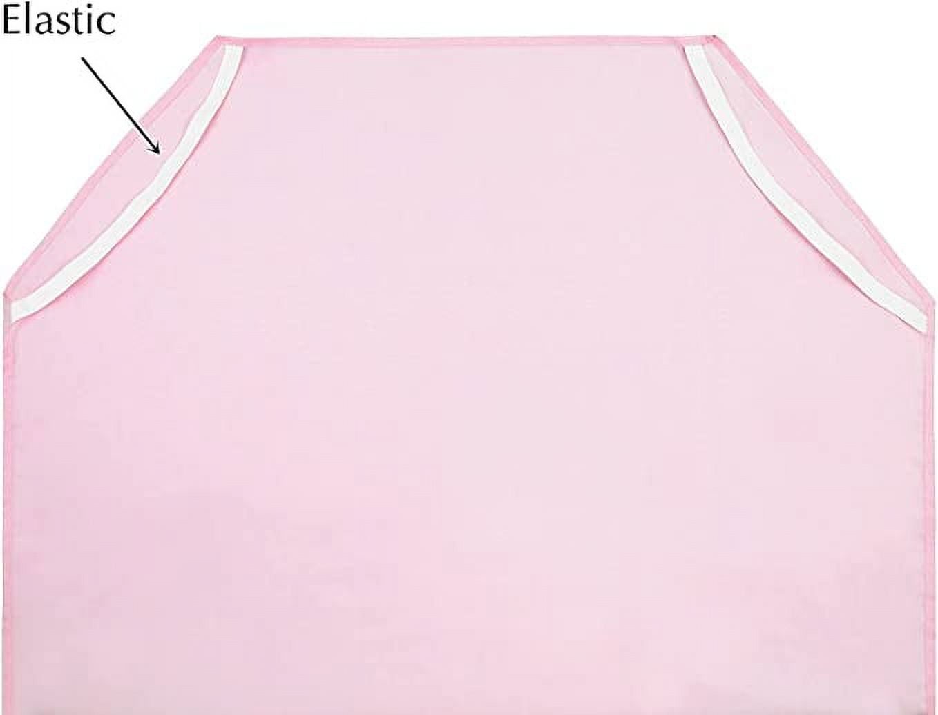 PURE DREAMS Daycare/Preschool Cot Fitted Sheet, 800 TC, 100% Cotton Child Nap Sheets, Corner Elastic Loops for Toddlers-Pack of 24-Pink (23"W x 47"L)