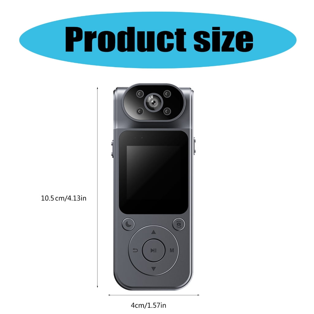 JZROCKER L19 Body Camera with 1080P Video, Magnetic Backing 1000mAh Battery Easy to Use