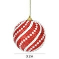 thumbnail image 2 of 3" Christmas Ball Ornaments, Christmas Ball Decorations Shatterproof Plastic Hanging Pearl Balls for Holiday Party, Red, 2 of 6