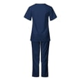thumbnail image 4 of Conjunto de pantalones con uniforme médico para mujer, traje de dentista para enfermera Afortunado Sencillez, 4 of 5