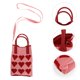 thumbnail image 2 of Bolso bandolera con forma de corazón para mujer, pequeño bolso para teléfono, bolso de hombro decorativo, bolso bandolera decorativo para exteriores y playa., 2 of 7