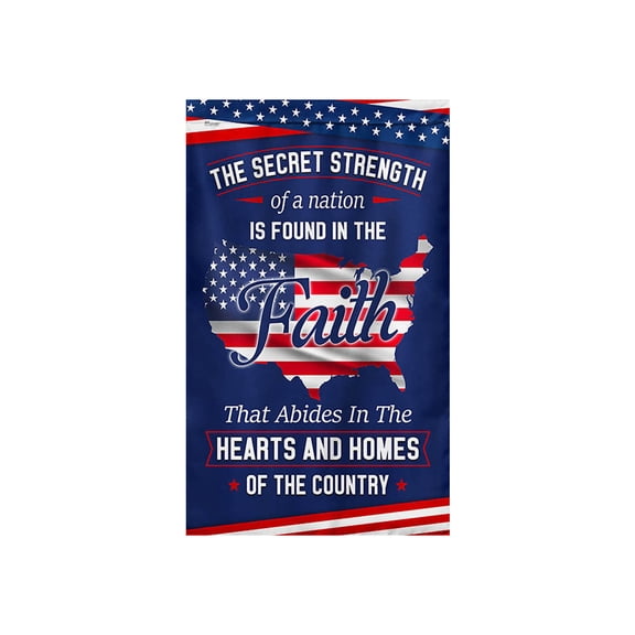 HuiXinOu USA Map Garden Flag 250th Anniversary Decor, Double-Sided Polyester Yard Banner with Pole for Outdoor Indoor Patriotic Holiday