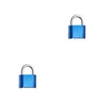 thumbnail image 2 of Candado Codificado Speravity de 4 Dígitos Corto Azul 2Conjunto, 2 of 6