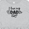 thumbnail image 4 of Inktastic I Love My Dad with Hearts Girls Toddler Dress, 4 of 5