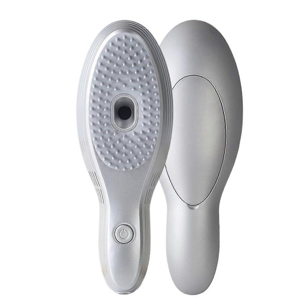 Peine masajeador eléctrico para el cuero cabelludo que estimula el crecimiento del cabello, con carga rápida tipo C y cepillo desmontable de fácil limpieza.