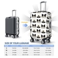 thumbnail image 2 of Luggage Cover Anti Scratch, Minimalist Cute Cartoon Cat Face Elastic Suitcase Protector Fits 18-32 Inch Luggage, 2 of 2
