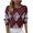 Red, variant on Women Sequins Knitted Round Neck Long Sleeve Geometric Casual Fashion Party Holiday Loose Sweater, Red XXL