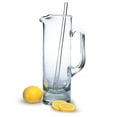 thumbnail image 1 of Premium European Mouth Blown Crystal Optic Water, Juice or Iced Tea Pitcher - Manhattan Martini Pitcher and Stirrer, 54oz, 12 Inches, 1 of 2